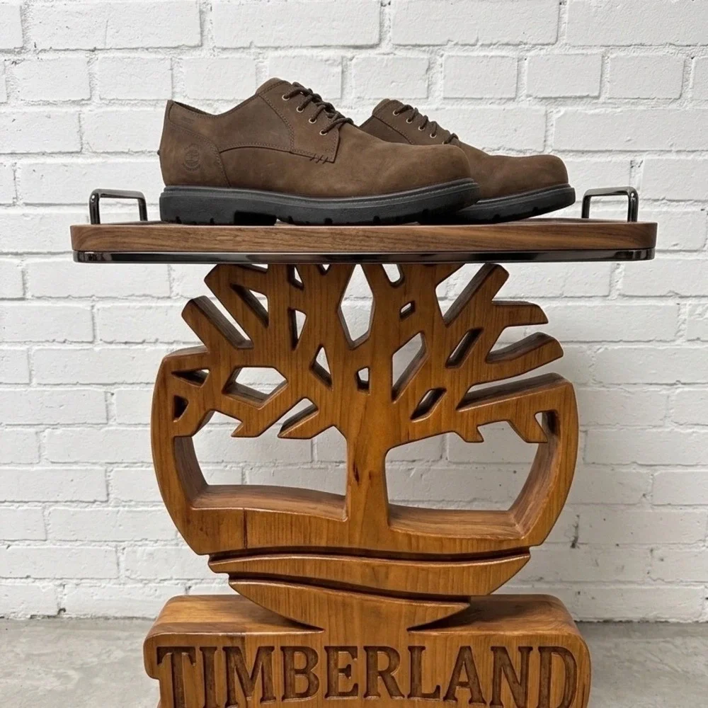 Timberland 🤑Waterproof Brown Leather Oxford Shoes‎ Mens 13M Lace Up Derby